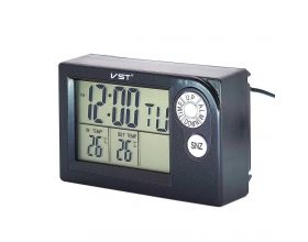 Часы автомобильные электронные VST-7048V  (температура, будильник, вольтметр)