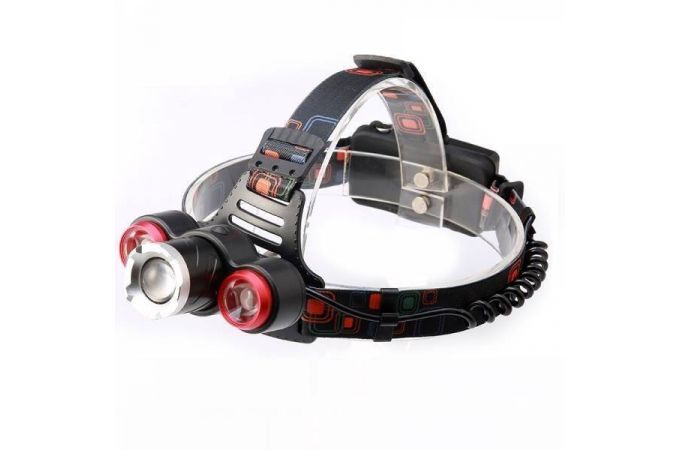 Фонарь налобный Патриот PT-FLG01 (3L, 2*18650, ZOOM, Т6)