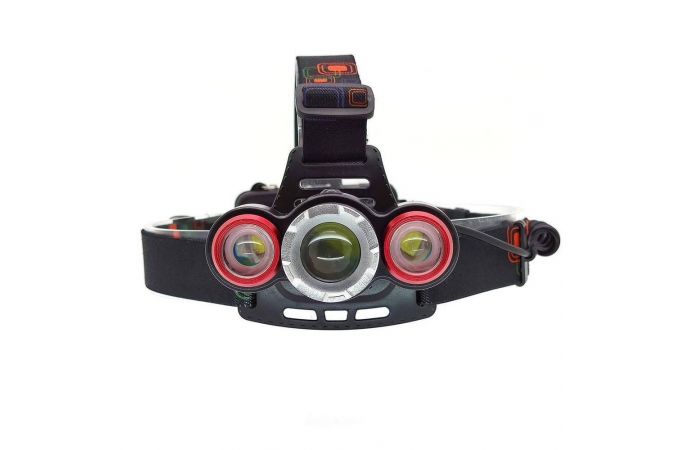 Фонарь налобный Патриот PT-FLG01 (3L, 2*18650, ZOOM, Т6)