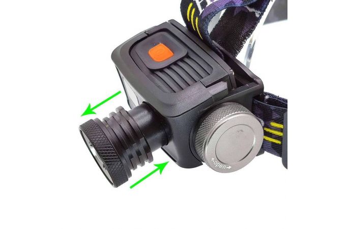 Фонарь налобный Патриот PT-FLG13 (1L, 18650.,ZOOM)