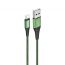 Кабель USB - Lightning MAIMi X33 5A (зеленый) 1м
