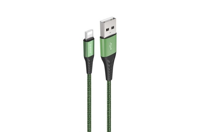 Кабель USB - Lightning MAIMi X33 5A (зеленый) 1м