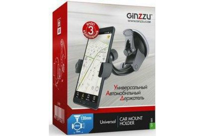 Держатель автомобильный для телефона Ginzzu GH-581 черный