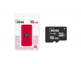 Карта памяти microSDHC MIREX 16 GB (class 10) без адаптера