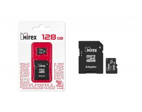 Карта памяти microSDХC MIREX 128 GB UHS-I U1 (сlass 10) с адаптером