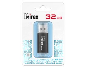 Флешка USB 2.0 Mirex UNIT BLACK 32GB (ecopack)