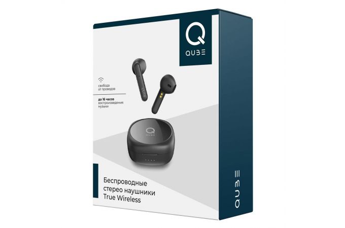 Наушники вакуумные беспроводные QUB QTWS7 TWS Bluetooth (черный)