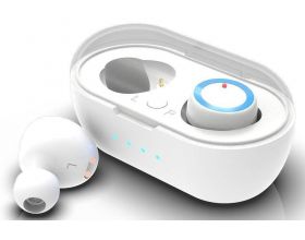 Наушники вакуумные беспроводные Ritmix rh-802BTH TWS Bluetooth (белый)