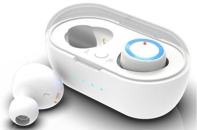 Наушники вакуумные беспроводные Ritmix rh-802BTH TWS Bluetooth (белый)