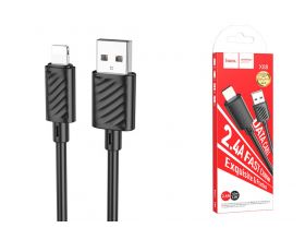 Кабель USB - Lightning HOCO X88 2,4A (черный) 1м