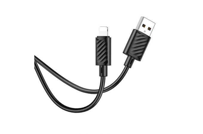 Кабель USB - Lightning HOCO X88 2,4A (черный) 1м