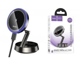 Держатель автомобильный для телефона HOCO HW33 Metal (center console) (металлический серый)