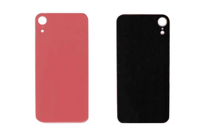 Задняя крышка (стекло) для iPhone XR (коралловый) легкая установка CE