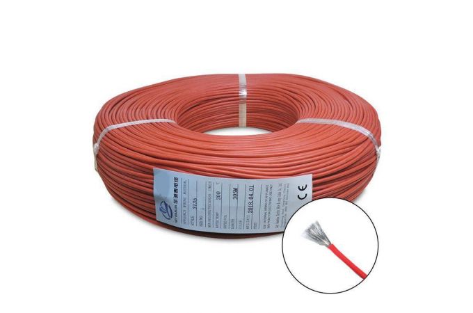 Провод AWG16 медный многожильный 10 метров (красный)