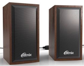 Акустическая система 2.0 Ritmix SP-2052w (коричневый)