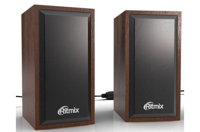 Акустическая система 2.0 Ritmix SP-2052w (коричневый)
