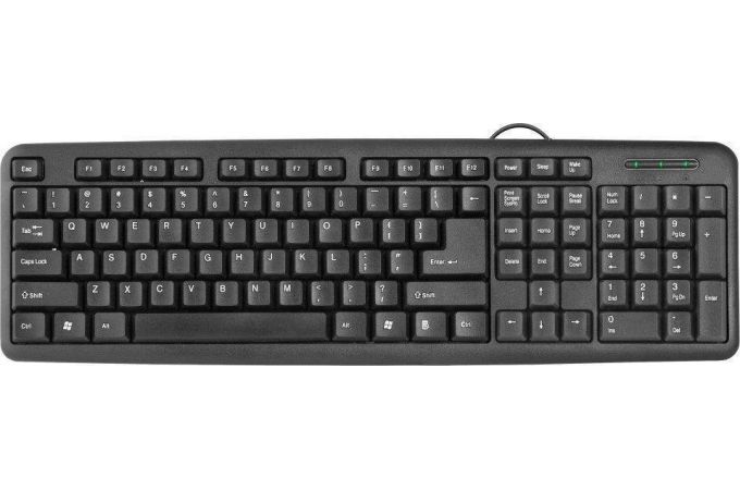 Клавиатура проводная Defender HB-420 RU  (черный)