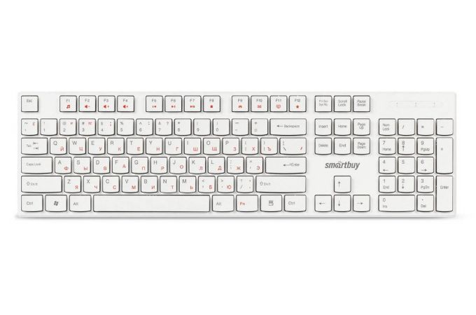 Клавиатура проводная Smartbuy ONE 238 USB (белый)
