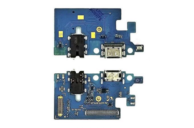 Шлейф для Samsung M317F Galaxy M31s с разъемом зарядки + разъем гарнитуры (плата) org (орг) new