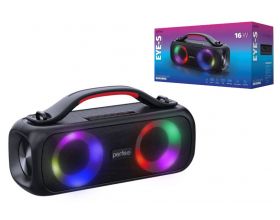 Портативная беспроводная колонка Perfeo "EYE-S" 16W, MP3 USB, AUX, FM, VA, HF, TWS черный