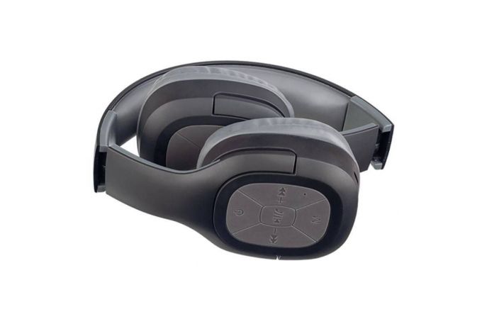 Наушники мониторные беспроводные Perfeo BT с микрофоном FOLD черные MP3 плеер, FM, AUX (У)