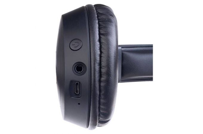 Наушники мониторные беспроводные Perfeo BT с микрофоном LAP черные AUX