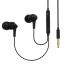 Наушники вакуумные проводные Perfeo c микрофоном SKEW черные