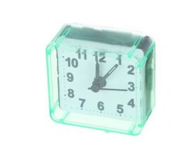 Часы-будильник Perfeo Quartz "PF-TC-001", квадратные 5,5*5,5 см, зелёные