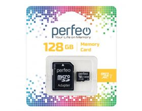 Карта памяти microSDXC Perfeo 128GB High-Capacity (Class 10) UHS-1