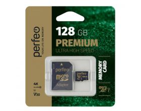 Карта памяти microSDXC Perfeo 128GB High-Capacity (Class 10) UHS-3 V30