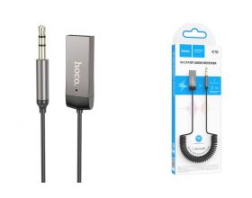 Bluetooth адаптер для автомагнитолы HOCO E78 Benefit spring cable (AUX-USB)