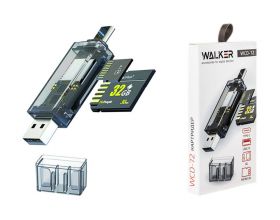 Картридер WALKER WCD-72 (SD/micro SD), Type-C-USB