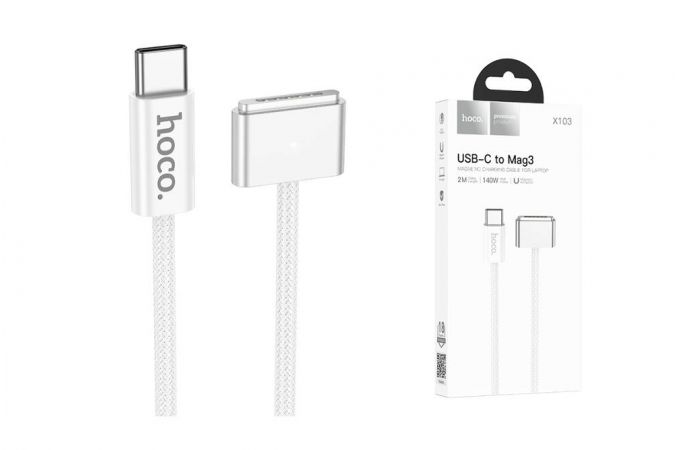 Кабель для зарядки MacBook HOCO X103 magnetic charging cable Type-C to Mag3