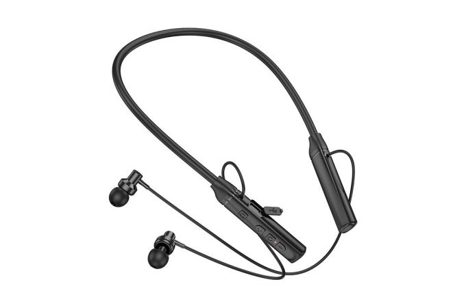 Наушники вакуумные беспроводные BOROFONE BE65 Gratified neck-mounted BT headset Bluetooth (черный)