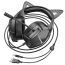 Наушники мониторные проводные с микрофоном BOROFONE BO106 Cute cat ear luminous  gaming headphones (elf cat)