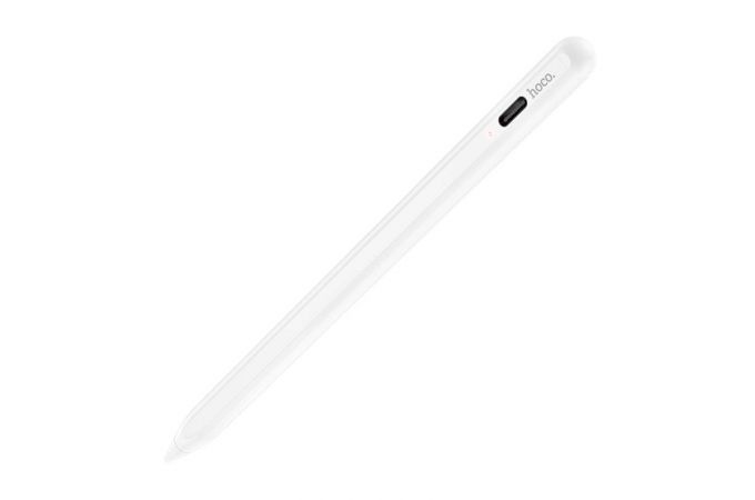 Стилус для сенсорных экранов HOCO GM109 Smooth series active universal capacitive pen (белый)