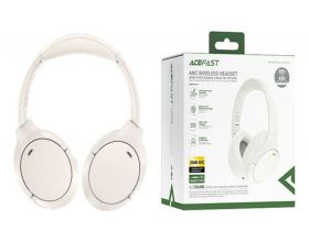 Наушники мониторные беспроводные ACEFAST H6 active noise reduction wireless headset (Белый)