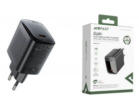 Сетевое зарядное устройство ACEFAST A112 PD45W GaN USB-C charger (Черный)