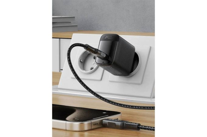 Сетевое зарядное устройство ACEFAST A112 PD45W GaN USB-C charger (Черный)