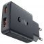Сетевое зарядное устройство AceFast A69 PD30W GaN (USB-A+USB-C) Ultra-thin Charger (Черный)