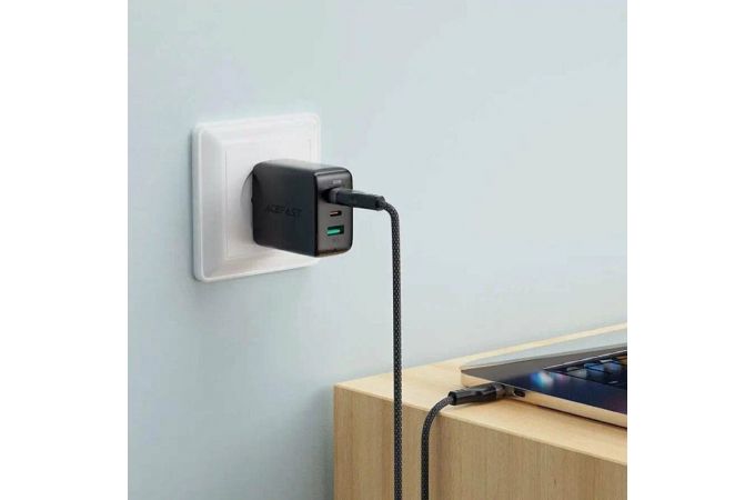 Кабель USB Type-C - Type-C AceFast C11-03 magnetic charging data cable (Черный)