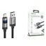 Кабель USB - USB Type-C ACEFAST C15-04 zinc alloy digital display braided charging data cable (Черный)