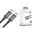 Кабель USB Type-C - Type-C ACEFAST C12-03 Transparent Shell Stainless Steel Charging Data Cable (Черный)