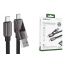 Кабель USB Type-C - Type-C AceFast C13-04 zinc alloy connectors charging data cable Mountain mist (Черный)
