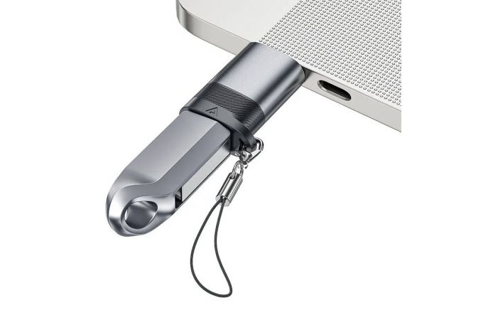 Переходник USB-C to USB-A ACEFAST J8 Adapter (Серый)