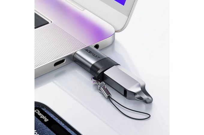 Переходник USB-C to USB-A ACEFAST J8 Adapter (Серый)