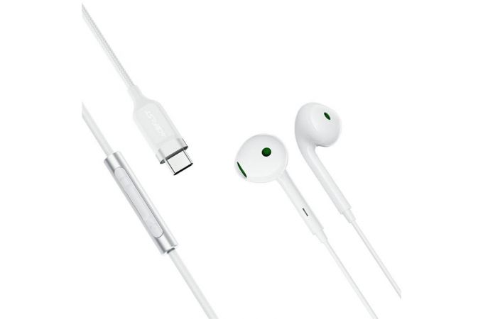 Наушники проводные USB-C ACEFAST L7 semi-in-ear  wired earphone with mic (Белый)