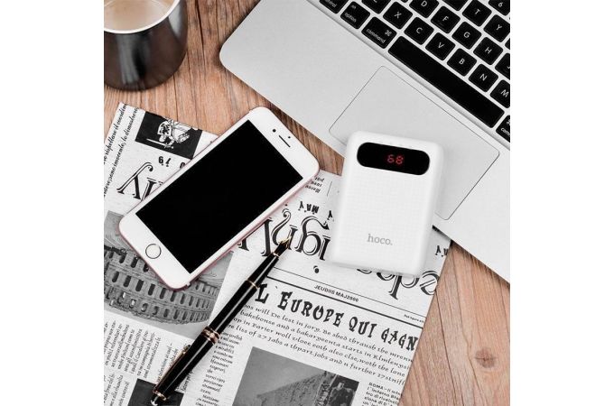 Универсальный дополнительный аккумулятор Power Bank HOCO MIGE (10000 mAh) (белый)