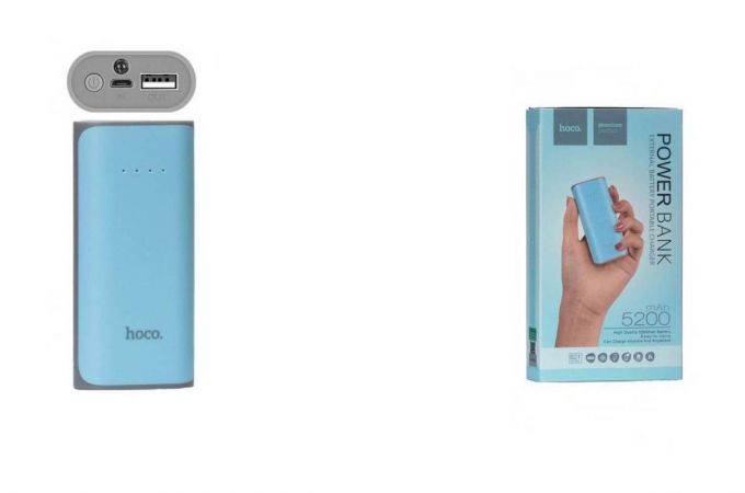 Универсальный дополнительный аккумулятор Power Bank HOCO B21 (5200 mAh) (синий)