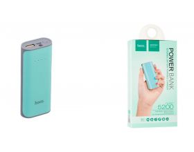 Универсальный дополнительный аккумулятор Power Bank HOCO B21 (5200 mAh) (мятный)